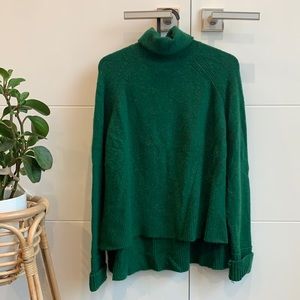 Green Turtleneck Sweater